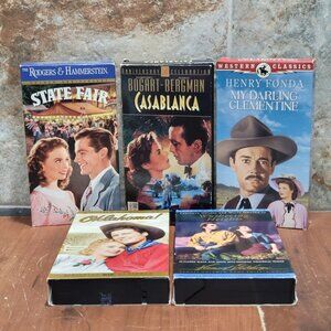 Vintage Classic Movies on VHS  Lot of 5 Tested Rewinded